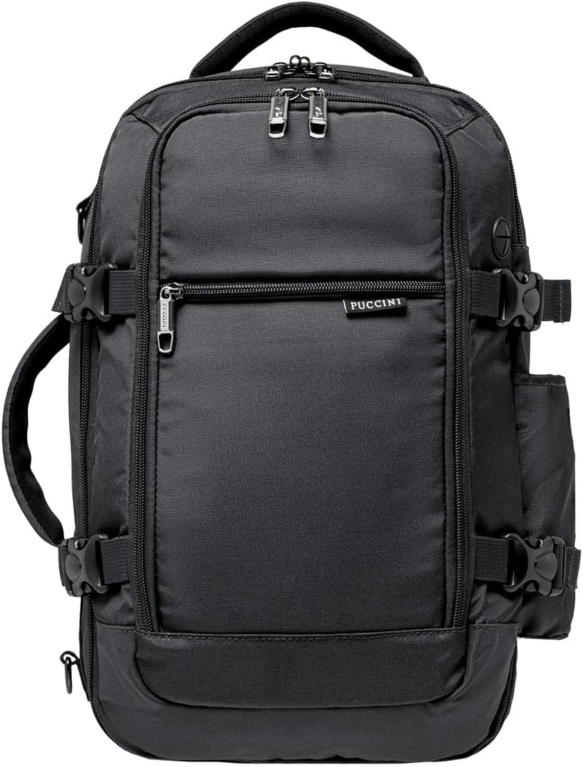 PUCCINI Easy Pack Multifunctional Backpack, black, 40x20x25 cm (18 l), 40x20x25 cm (18 l)