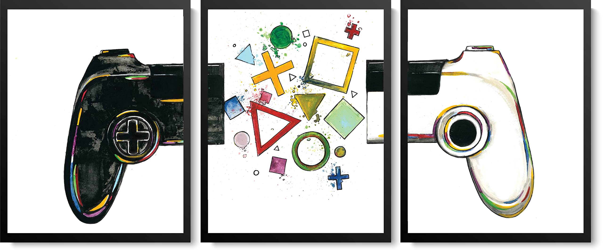 Video Games Posters, Boys Room Decor ORIGINAL And Unique Artwork, Gaming Posters, Artwork Video Game Wall Art Posters Gaming Canvas Wall Art For Boys Posters for Kids Boys Game Room