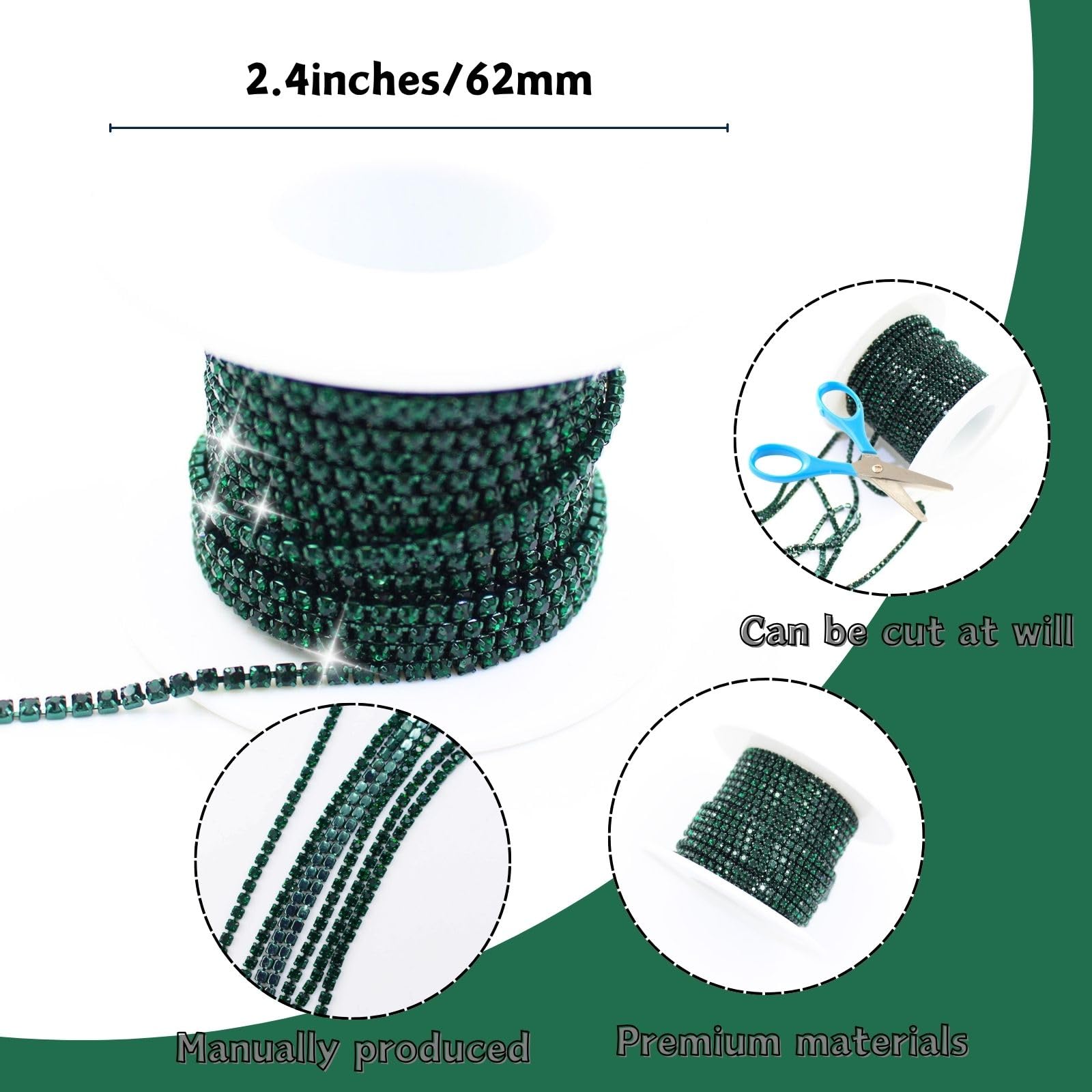 10 Yard Rhinestone Trim Chain - Image 3