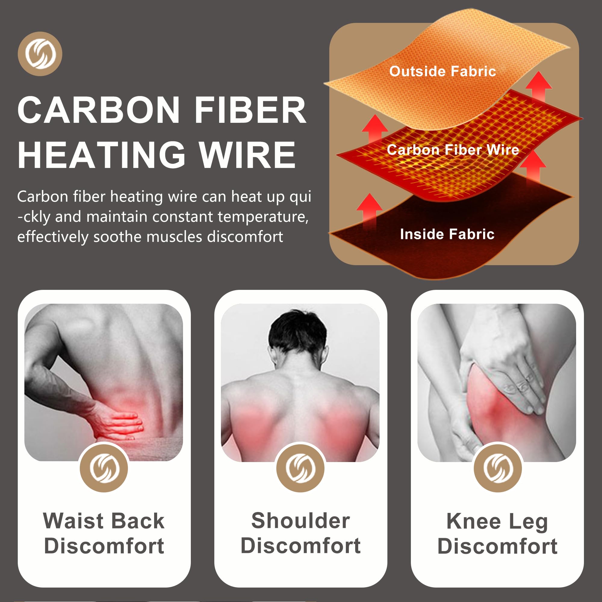 Camisetas Térmicas para Hombres con Calefacción, Capa Base Eléctrica con 3 Niveles De Calor para Caza, Esquí Y Trabajo