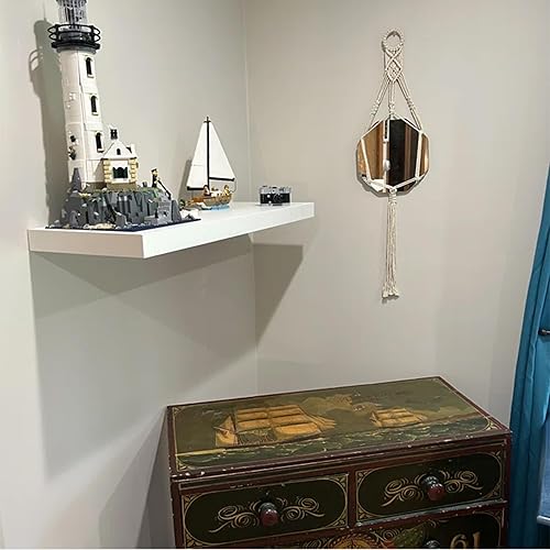 Miniatura 6 de Estante flotante, juego de 3 estantes de pared, 36 pulgadas de ancho x 12.75 pulgadas de profundidad x 2 pulgadas de alto, estante flotante de pared