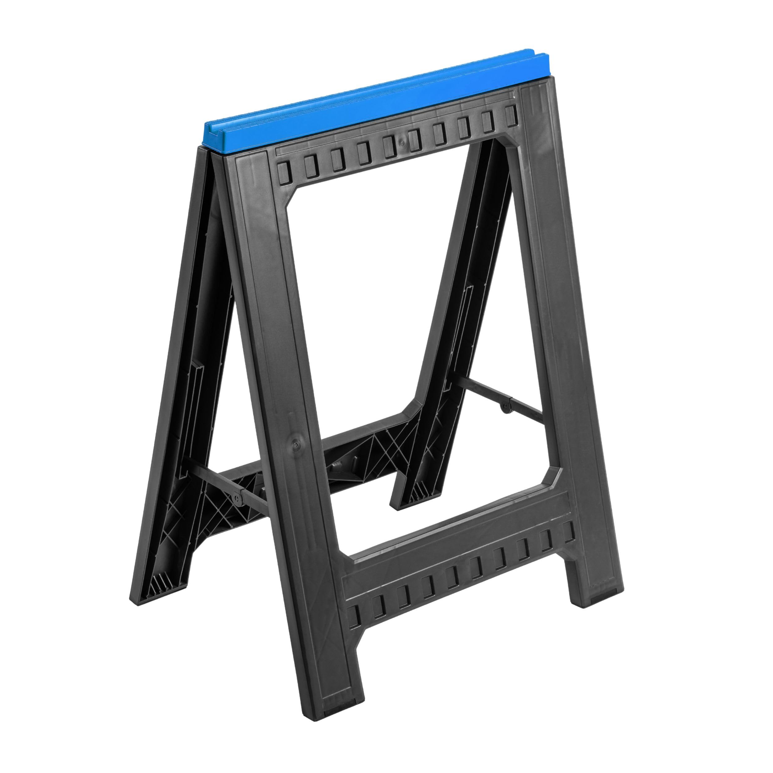 HÖGERT TECHNIK Banc de travail pliant en plastique, hauteur stable 77 cm, tréteau de travail avec pieds antidérapants, deux supports, charge maximale de 350 kg, pour le travail du bois et du métal