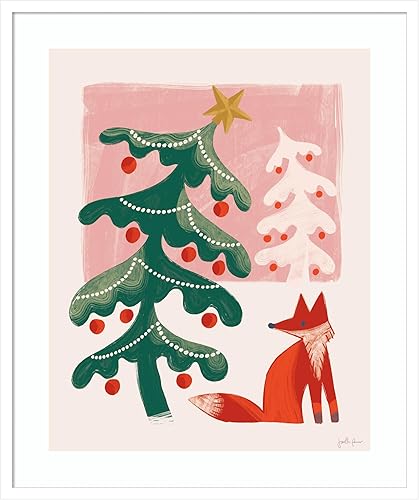 Miniatura 11 de Amanti Art Framed Wall Art Print 25x21 Retro Holiday III by Janelle Penner, Holidays Wall Art, Whimsical Decor, Medium Poster Painting Artwork for