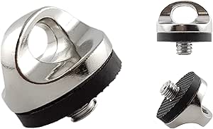 PREMIUM 1/4" Zoll Kamera Befestigungsschraube aus hochfestem Metall | Farbe silber | Adapter-Schraube für Kameragurt Tragegurt oder Handschlaufe| 1/4 Zoll Kamera-Adapter | deutscher Händler