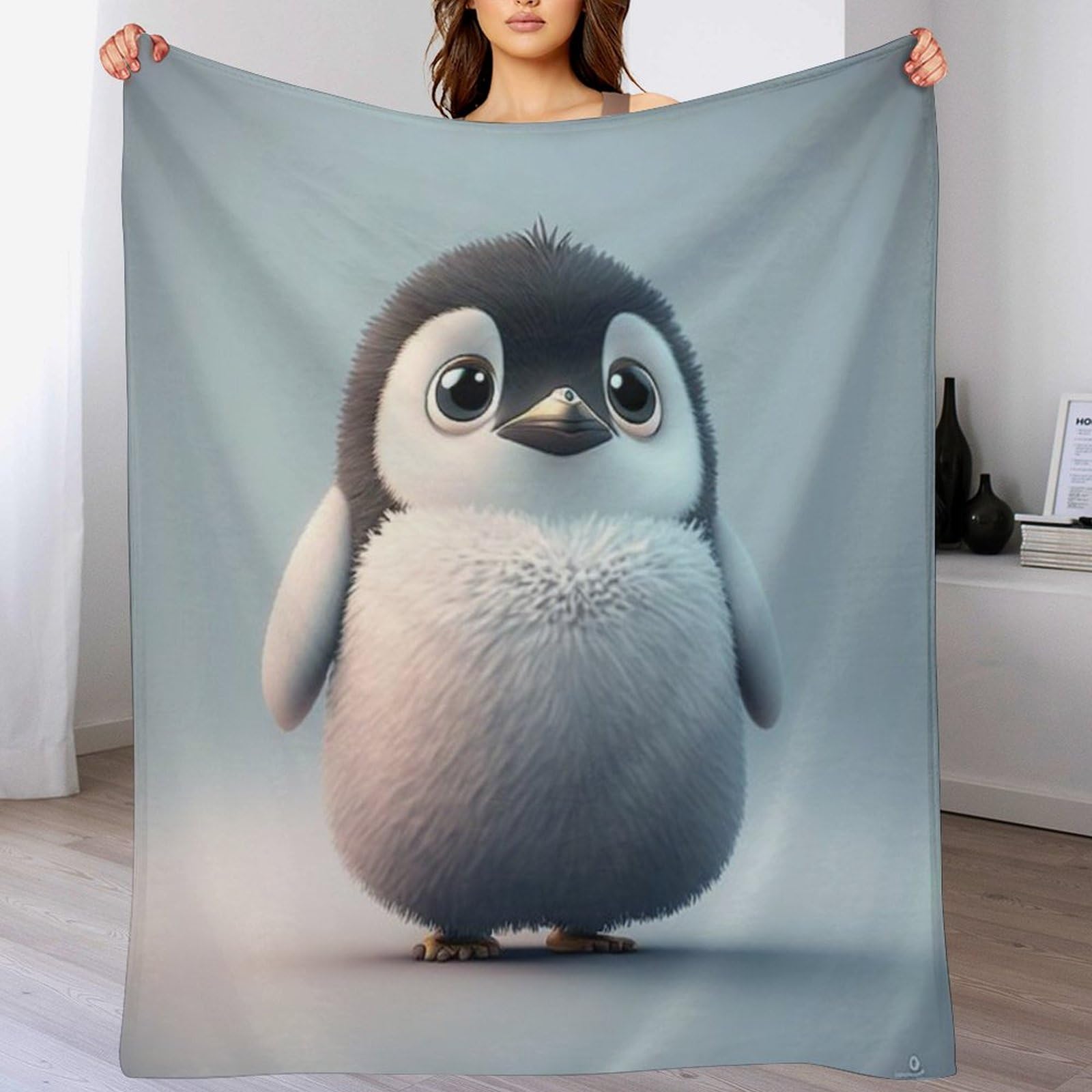Couverture pingouin mignon douce, une idée cadeau parfaite