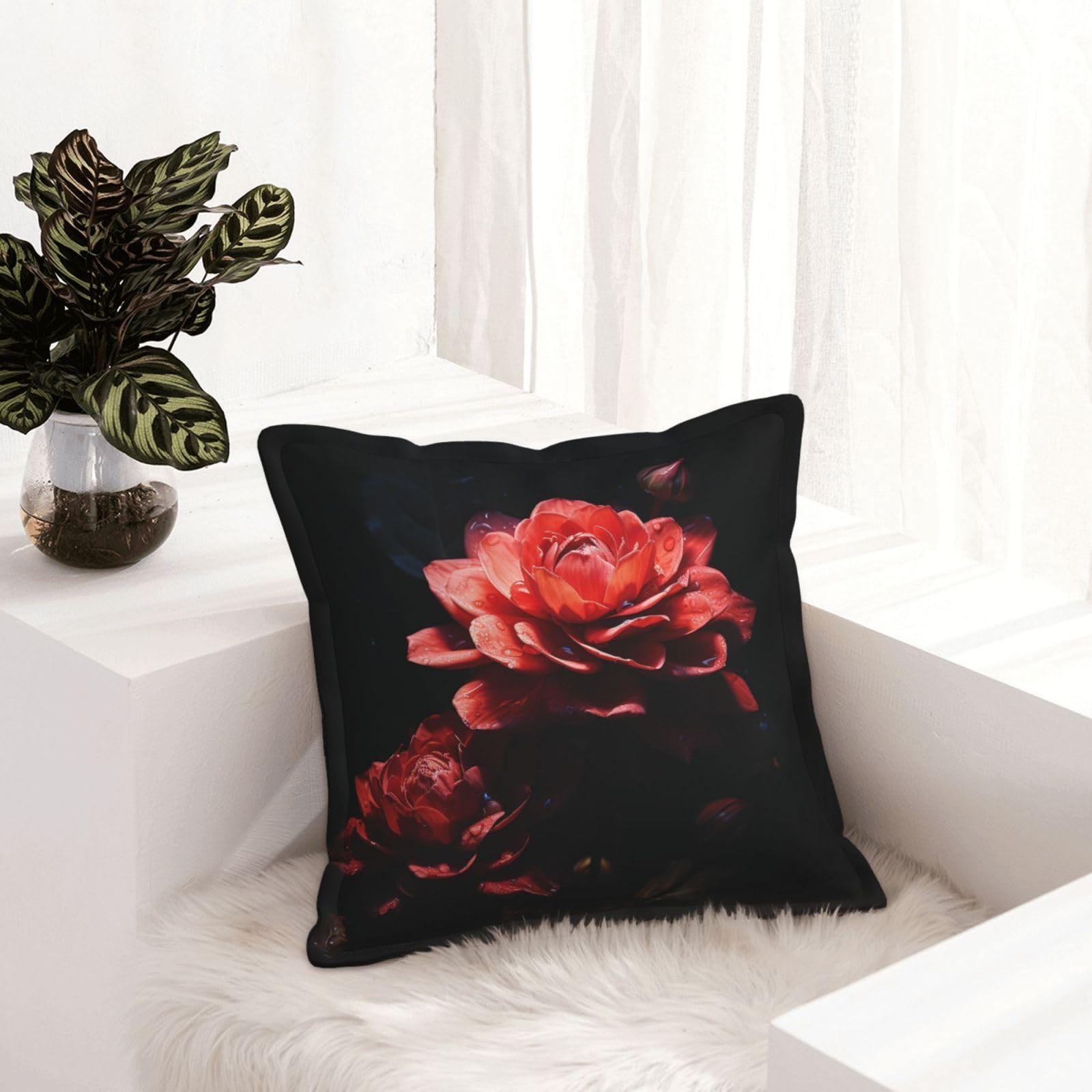 Housses de coussin en similicuir noir pour transformer votre salon rustique ou moderne