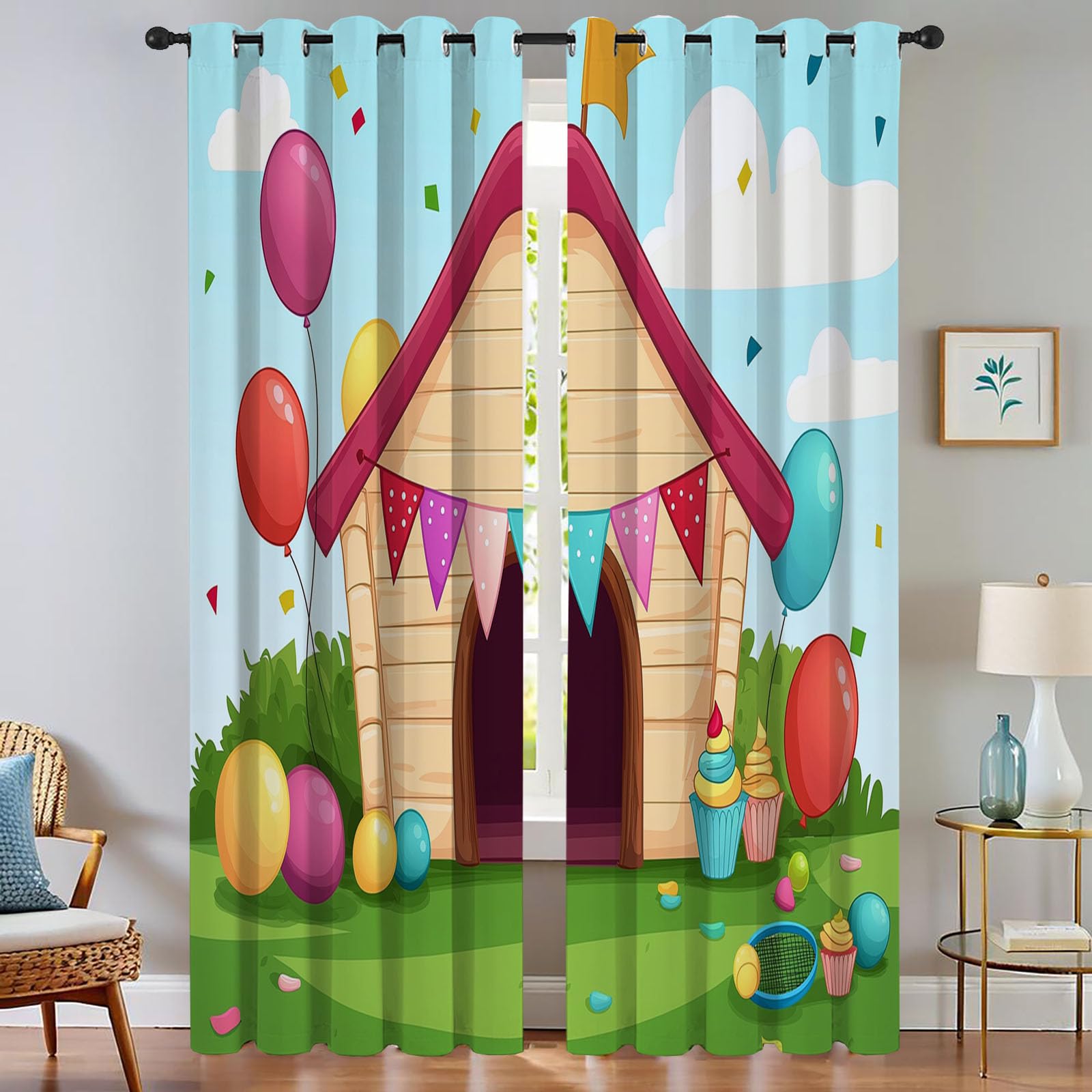Rideau anti-froid et anti-bruit pour salon, isolation thermique 132x158 cm