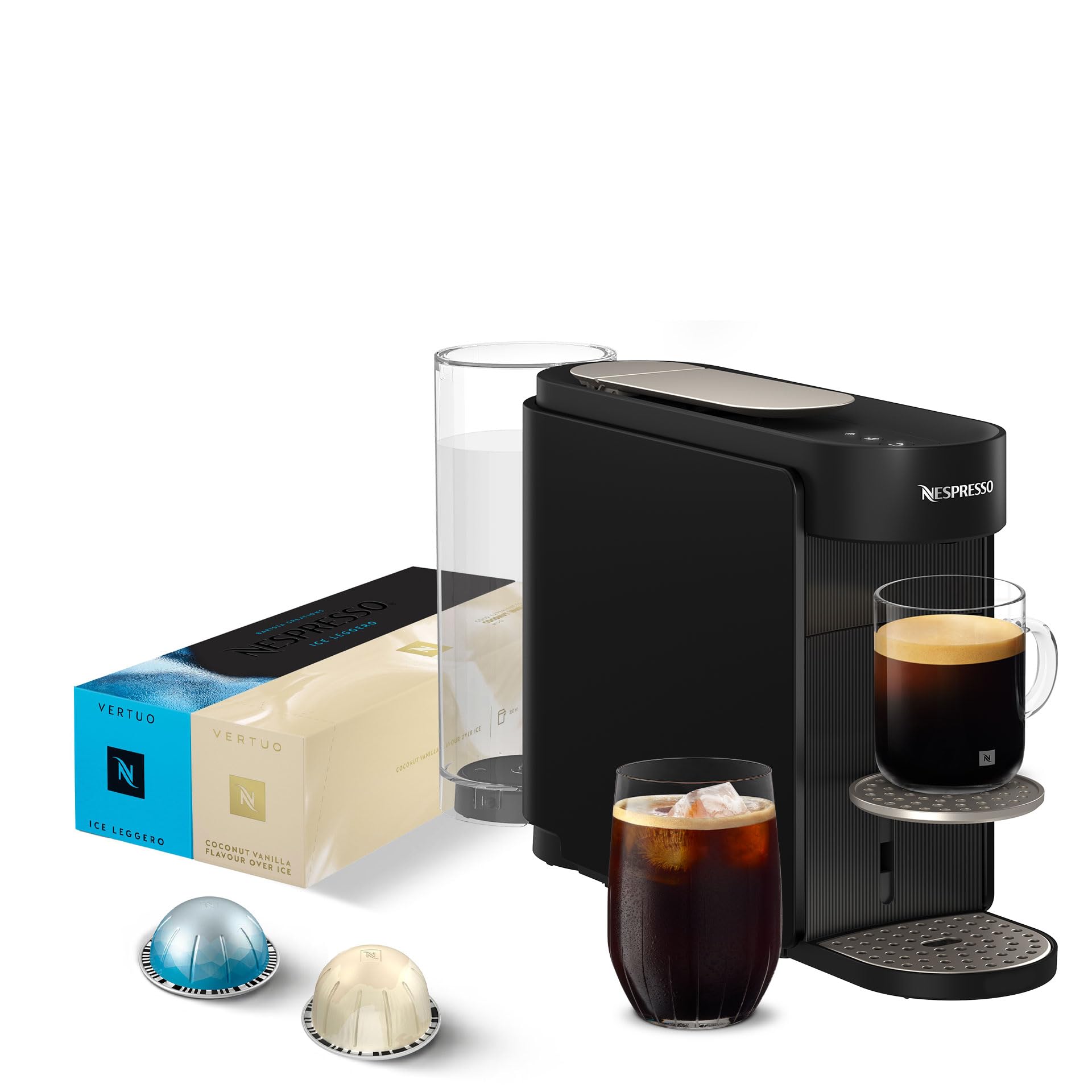 ネスプレッソ VERTUO カプセル式コーヒーメーカー ヴァーチュオアップ インクブラック サマーセット(32カプセル)