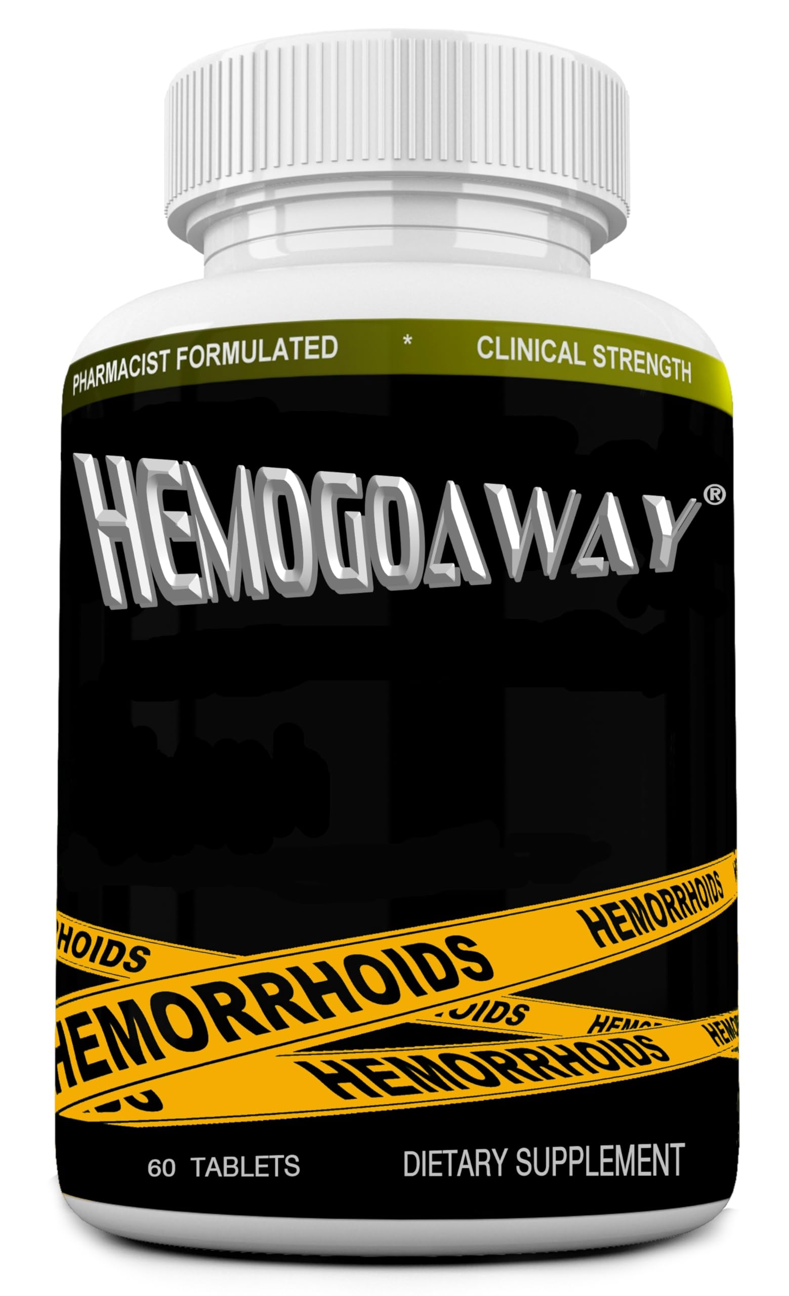 HEMOGOAWAY Natural Hemorrhoid Relief Supplement. Antioxidants, Vitamins and Herbs. 60 Tablets