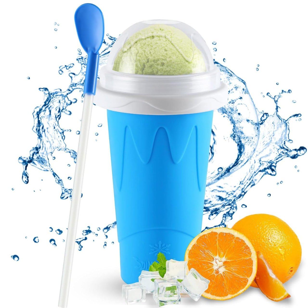 Aperions Slushy Maker Cup Quick Slushie Maker Frozen Magic Slushy Cup Homemade Ice Cream Maker with Lid & Straw Shake and Slush Maker Squeeze Cup Smoothie Cups Portable Slushie Cup Cooling Cup-image-43