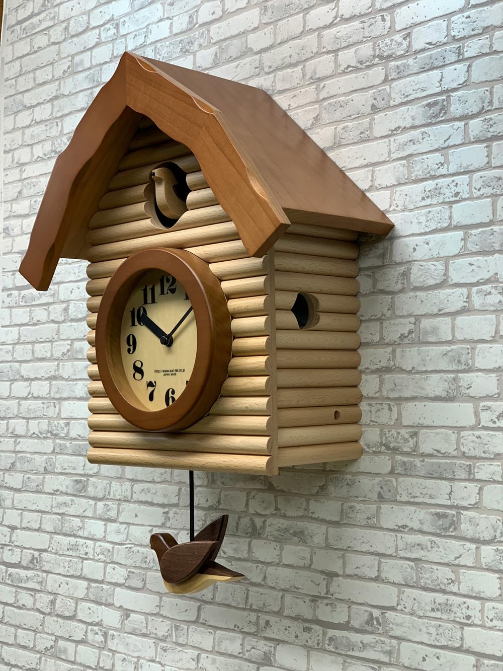 日本製 手作り 電波時計 鳩時計 ナチュラル SR650NA Amazon.co.jp: 日本製 手作り 電波時計 鳩時計 ナチュラル SR650NA