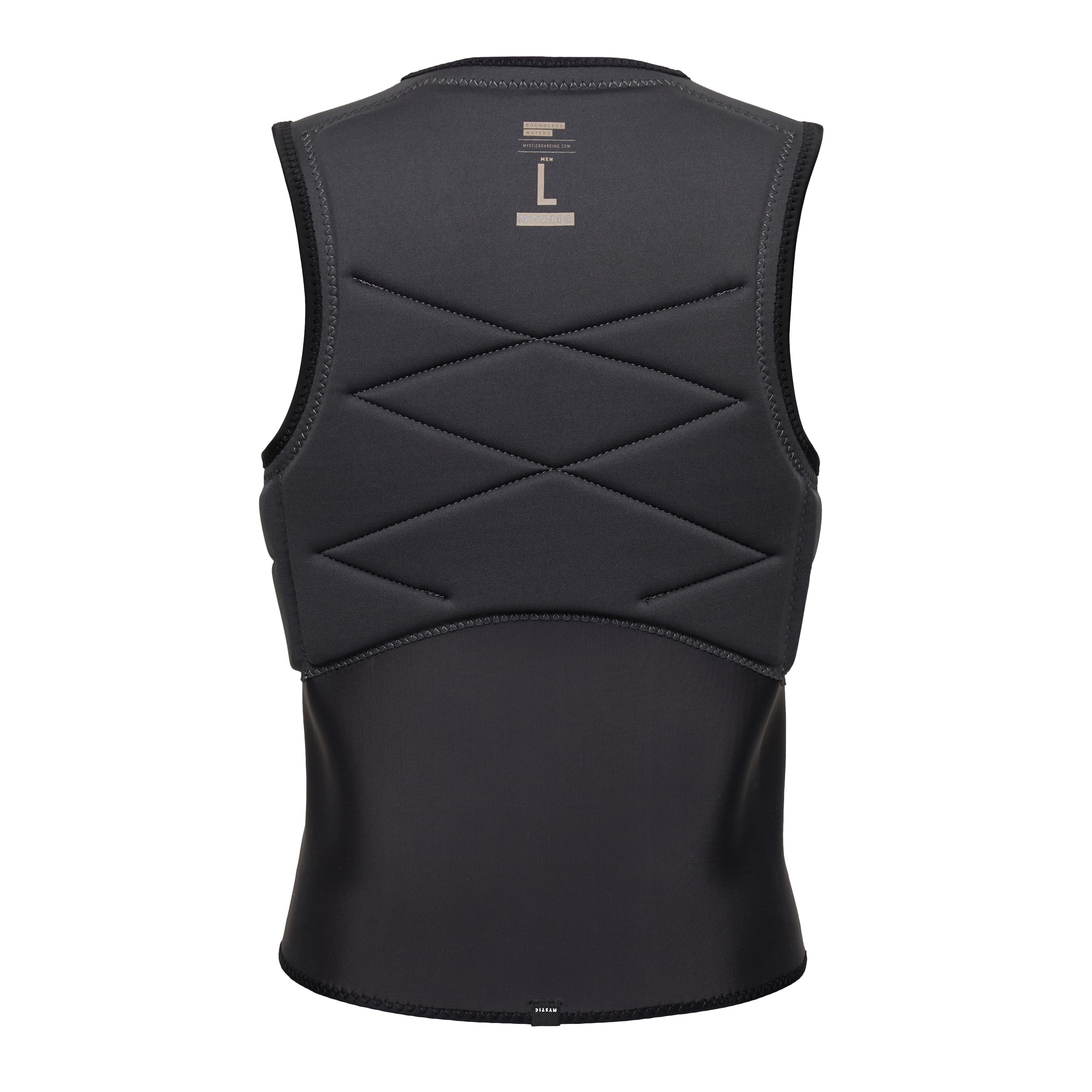Mystic Outlaw Front Zip Impact Vest 35005.230225 Black