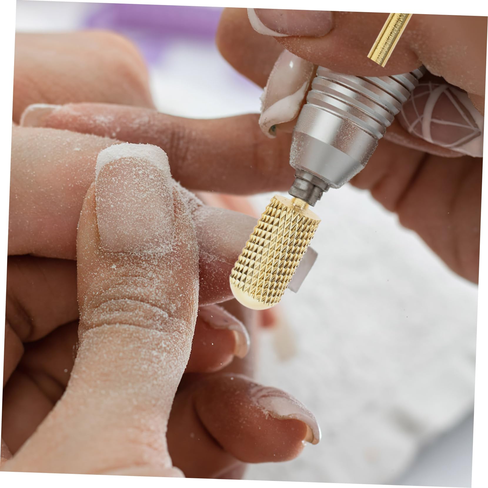 Healeved 9piezas Brocas De Manicura De Tungsteno Para Pulido De Uñas Herramientas De Esmalte De Metal Para Salones y Uso Personal Compatible Taladros Eléctricos De Uñas