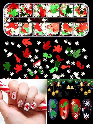 Miniatura 6 de Kit de decoración de calcomanías con purpurina para decoración de uñas, 3 cajas holográficas de lentejuelas para uñas, 3 hojas autoadhesivas 3D,