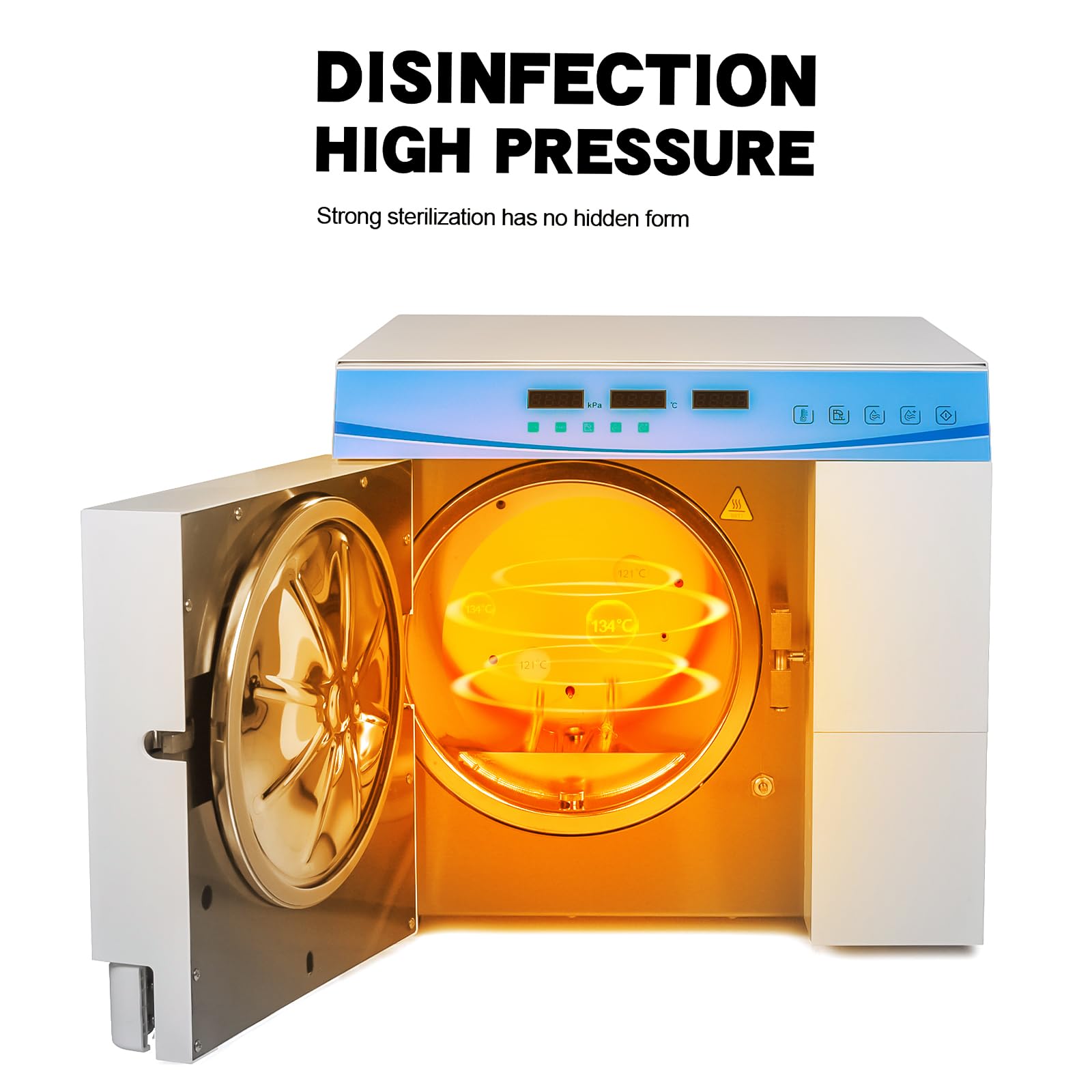 Class N Semi Autoclave Lab Equipment Digital Tabletop Steam Sterilizer with Drying Time by Heating Funciton for E0718B/E0723B (with Drying Option) (23L)