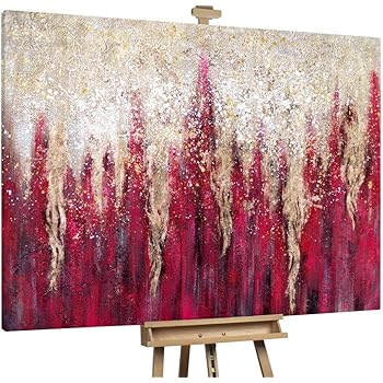 Kunstloft Xxl Gemalde Rotgoldenes Wunder 200x150cm Original Handgemalte Bilder Abstrakt Rot Gold Weiss Leinwand Bild Olgemalde Einteilig Gross Modernes Kunst Olbild Amazon De Kuche Haushalt