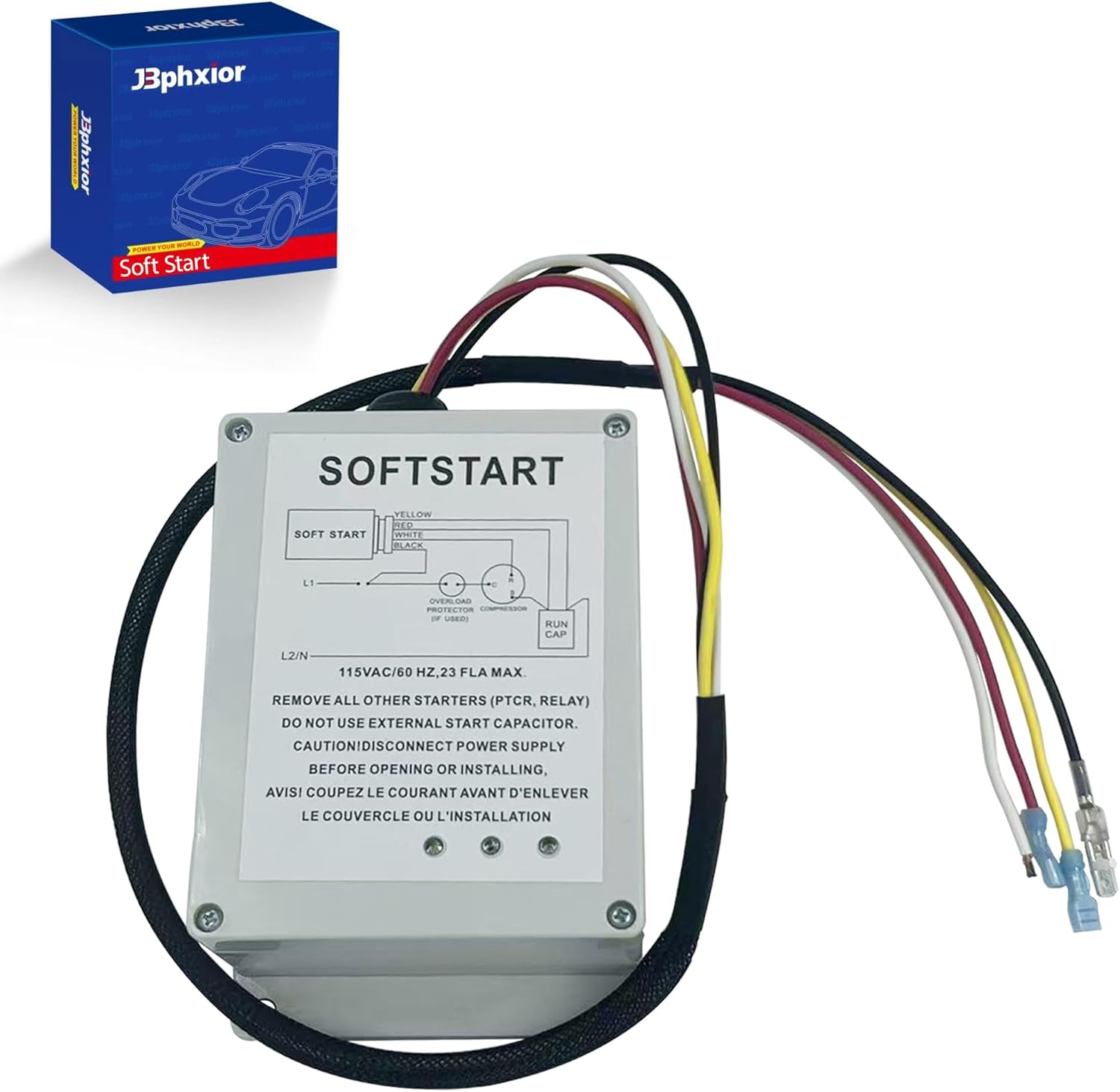 Soft Start RV AC kit fit for Coleman Mach 450XX/ 452XX/ 470XX/ 472XX/ 480XX/ 482XX-Series Air Conditioners, rv Trailer Camper air conditioner, Easy Start with a Small Generator,OEM 1497-3601
