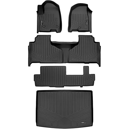 2023 Cadillac Escalade Floor Mats Amazon Com Smartliner 3 Rows Cargo Liner Set Compatible With 2021 2023 Cadillac Escalade With 2nd Row Bucket Seats Automotive