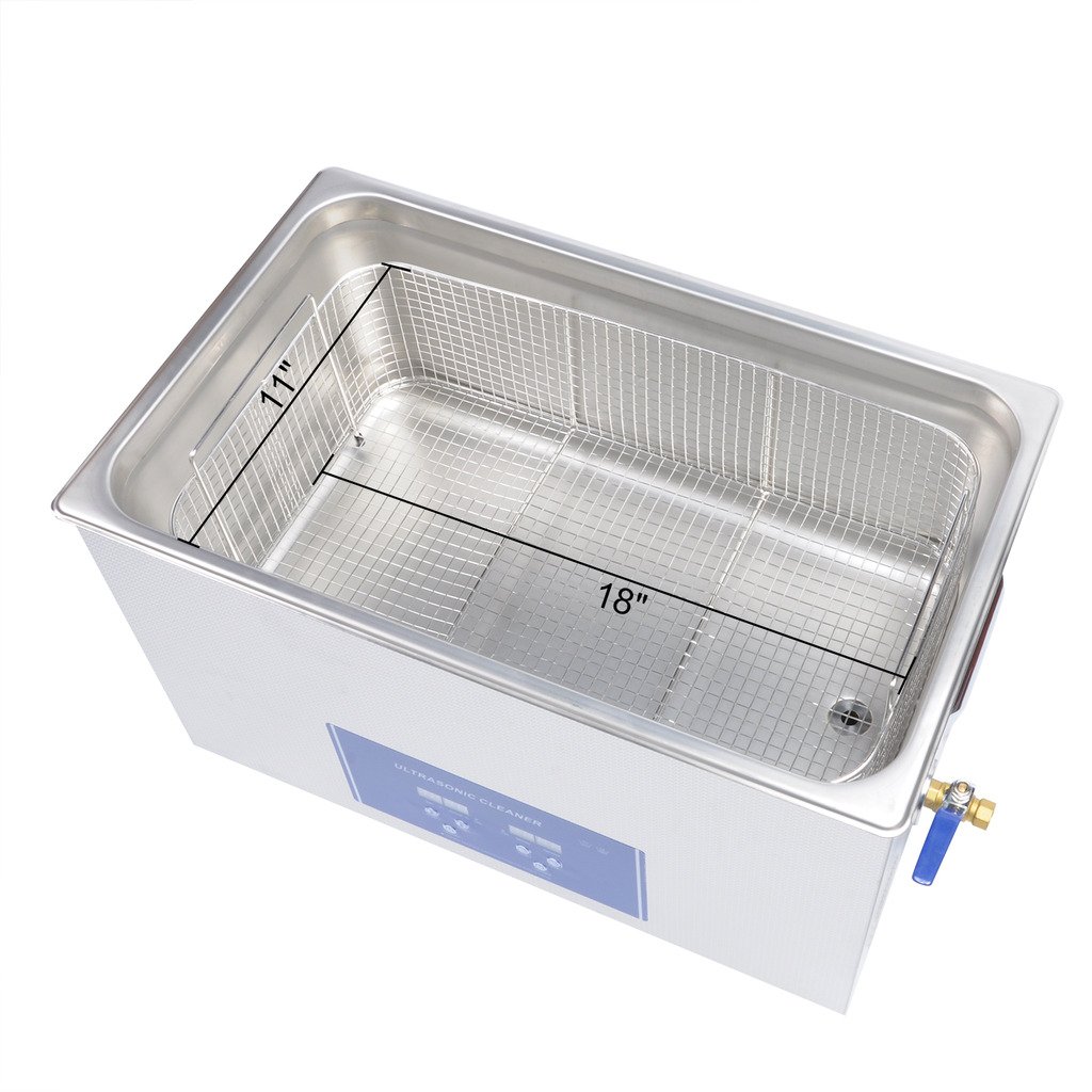 Liquor Industrial New Ultrasonic Metal Hardware Parts Medical Equipment Lab Science Cleaner Wahser Supplies Machine 110V 600W 40KHZ 30L