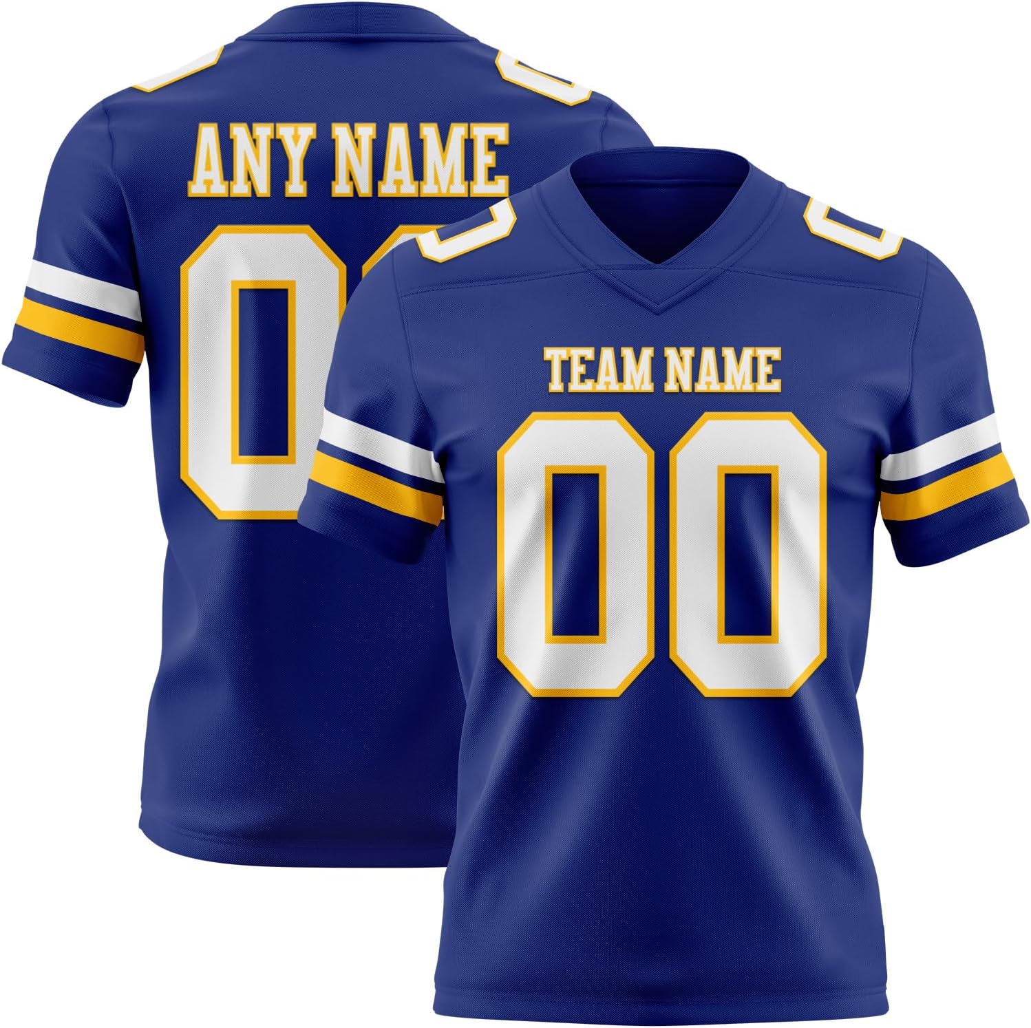 Custom Practice Football Jersey Stitched/Printed Personalized Rugby Shirt Sports Team Uniform for Men Women Youth, S-7XL