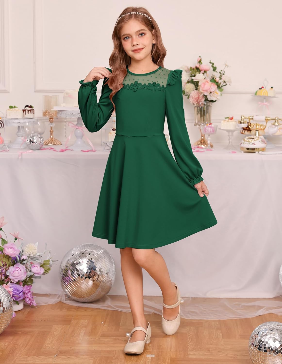 GRACE KARIN Girls Party Formal Dresses 6-14Y Kids Holiday Wedding Graduation Birthday Christmas Dress - Image 7