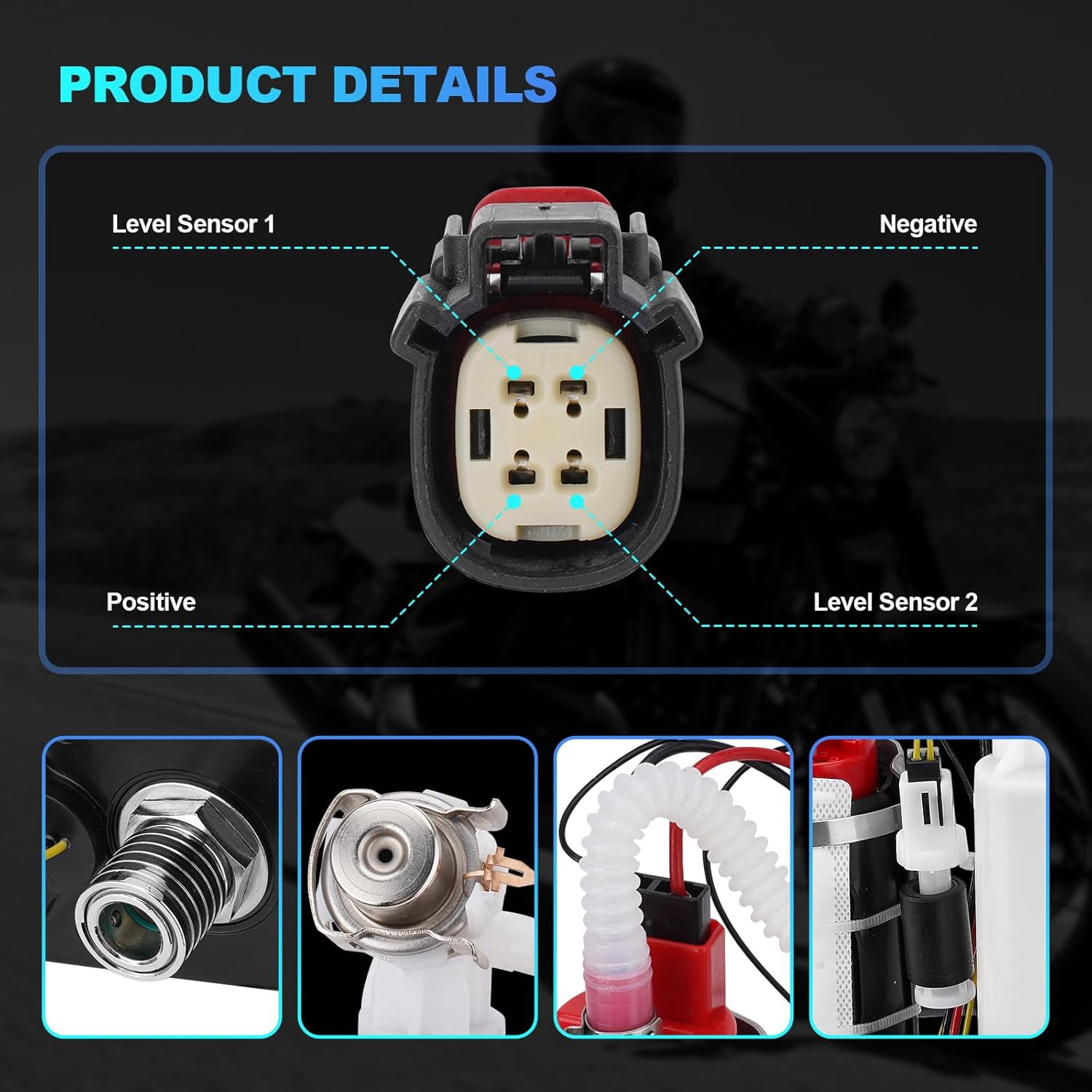 75305-07A 75268-07F Fuel Pump Module Assembly Compatible with 2007-2020 Harley-Davidson Sportster 883 1200 Replace for 75268-07, 75301-07, 75304-07A, 61015-04A, 6993-03-045, 25386438-03, 1067-CH