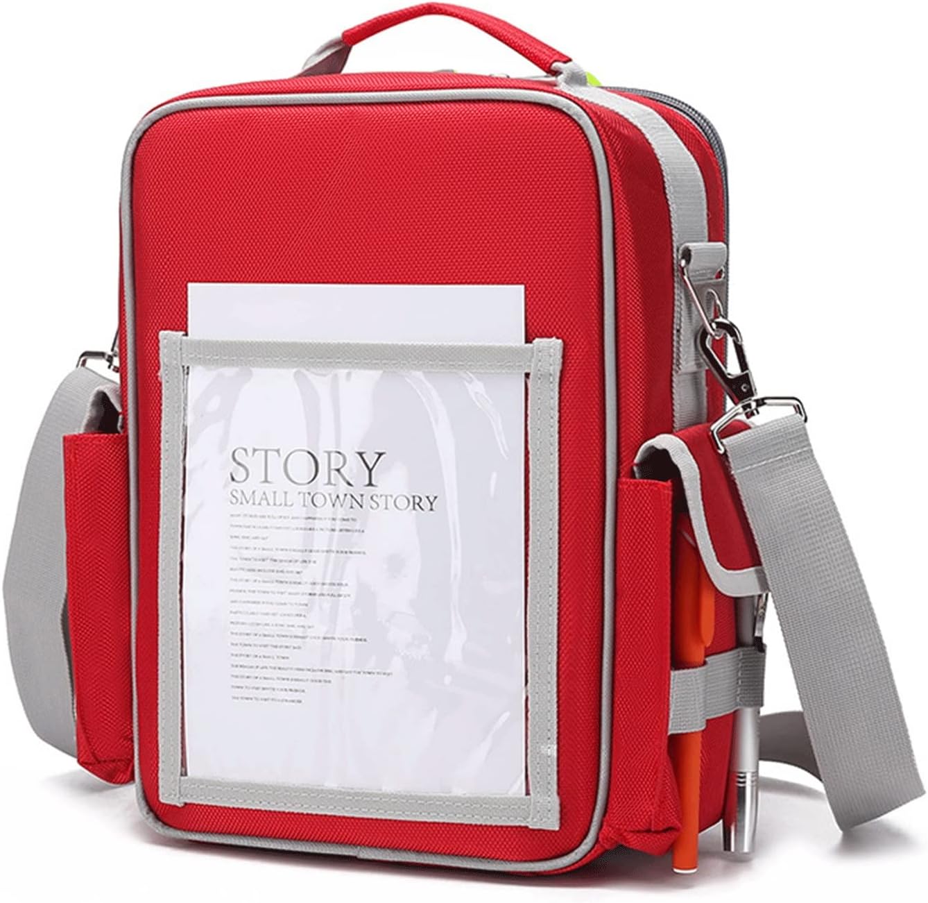 Emergency Medical Backpack Empty, Trauma Bag First Responder with Multiple Pockets for Aid Kit and Nursing Supplies