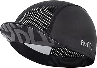 ROTTO Cycling Cap for Summer Lightweight Cooling Helmet Liner Caps with Visor Breathable Sweat Absorption