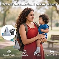 Vista 6 de Bella's Friends Orejeras para bebés para protección contra el ruido, cómodos y ajustables, auriculares con cancelación de ruido de 24 dB para bebés