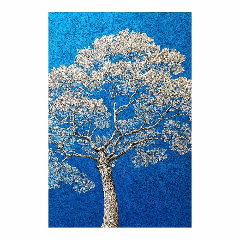 XENIOU Tree Wall Art spaces luminous tree canvas painting wall art, Living Room Bedroom Hallway Stairs Decoration.(Multicolor)-70x100cm Unframed