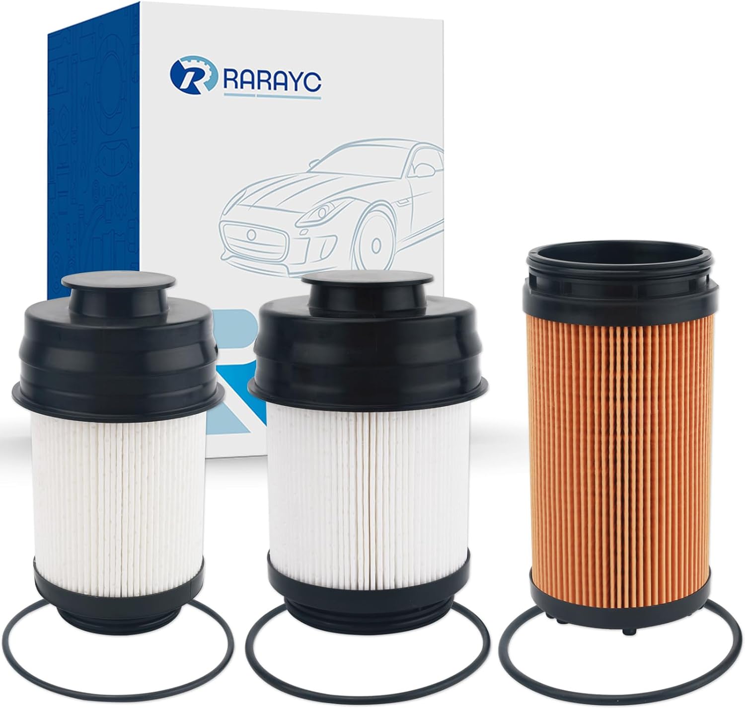 2025 2026 6.7 Cummins Fuel Filter Water Separator Set Compatible with Ram 2500 3500 4500 5500 6.7L Turbo Diesel Engines Replaces 68677800AA 68677810AA