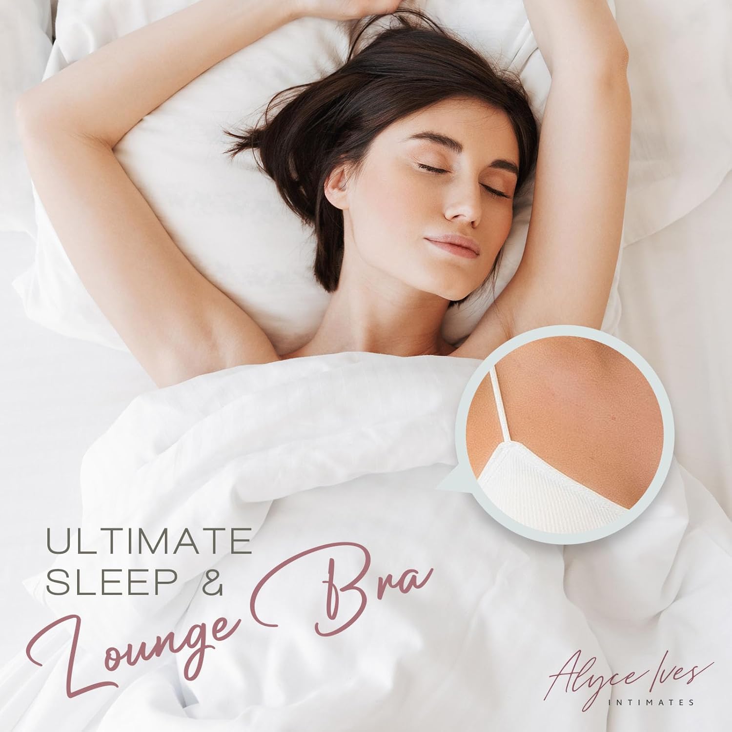 Alyce Intimates Pack of 5 Seamless Ribbed Sleep Bras for Women- Wireless, Padded Lounge Bra/Soft Sleeping Bralettes - Image 2