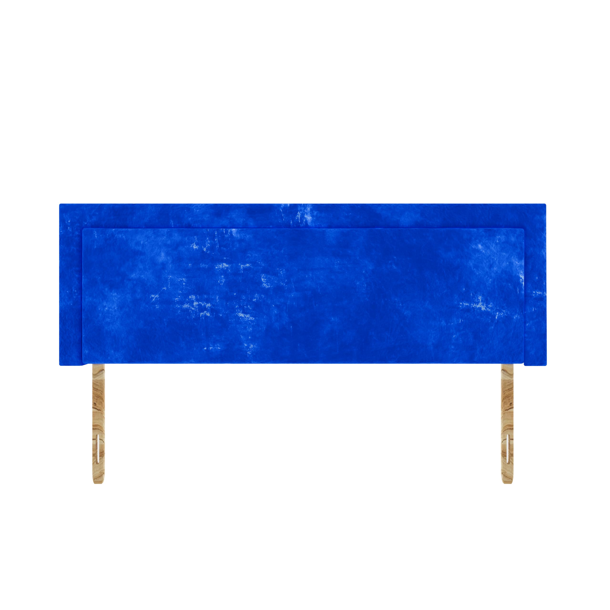 SANA SLEEP Seoul Plush Velvet HeadBoard - Luxury 20" Upholstered Design for Divan Beds - Multiple Fabric Options for Bedroom and Hotel Furniture - 2FT6 Small Single - Royal Blue