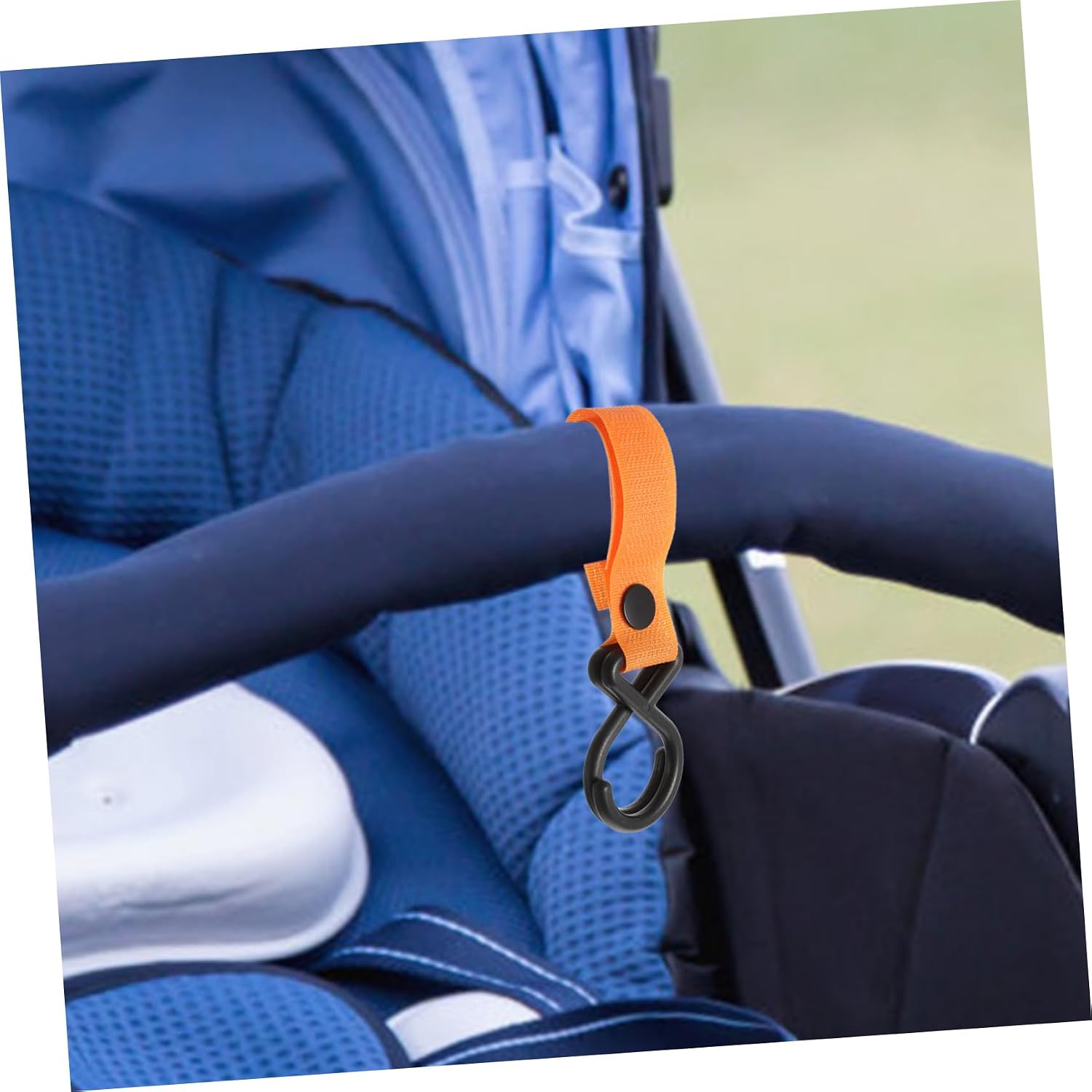 15pcs Stroller Hooks for Shopping Bags Heavy Duty Lockable Hooks Diaper Bag Holders Fit for Stroller Bike Motorcycle Random Color