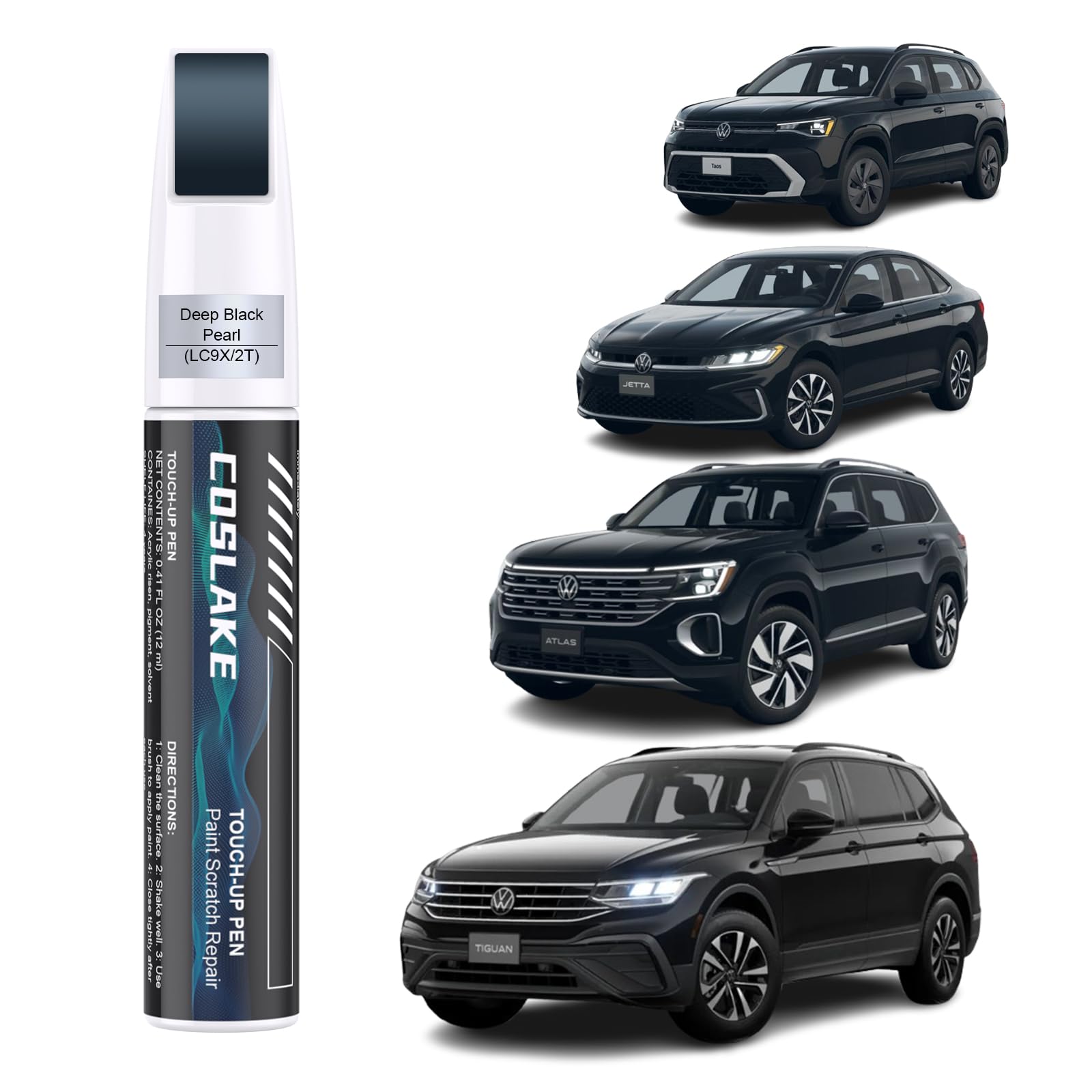 Amazon.com: COSLAKE Car Touch Up Paint(Deep Black Pearl(LC9X