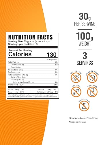 Vista 16 de BulkSupplements. com - Proteína de harina de maní en polvo, mantequilla de maní en polvo, proteína de mantequilla de maní, mantequilla de maní