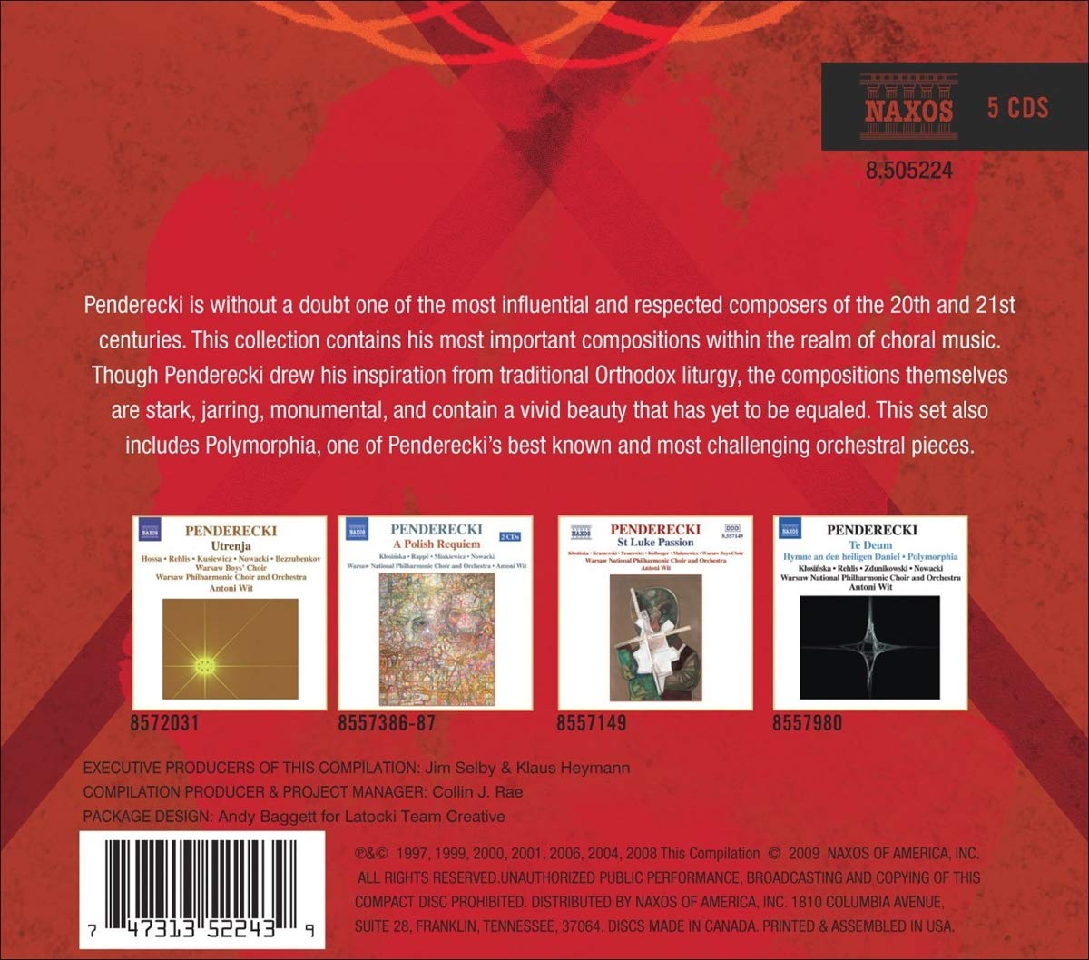 The Choral Works of Krzysztof Penderecki