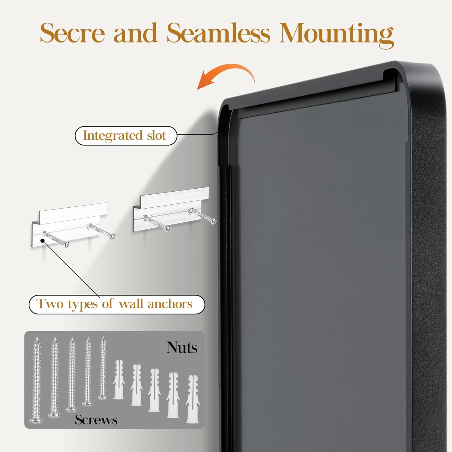 48×30 Black Bathroom Mirror, Rectangular Bathroom Vanity Mirror for Wall with Rounded Corners & Aluminum Alloy Frame, Tempered-Glass, Modern, Farmhouse, Horizontal/Vertical, Entryway, Bedroom