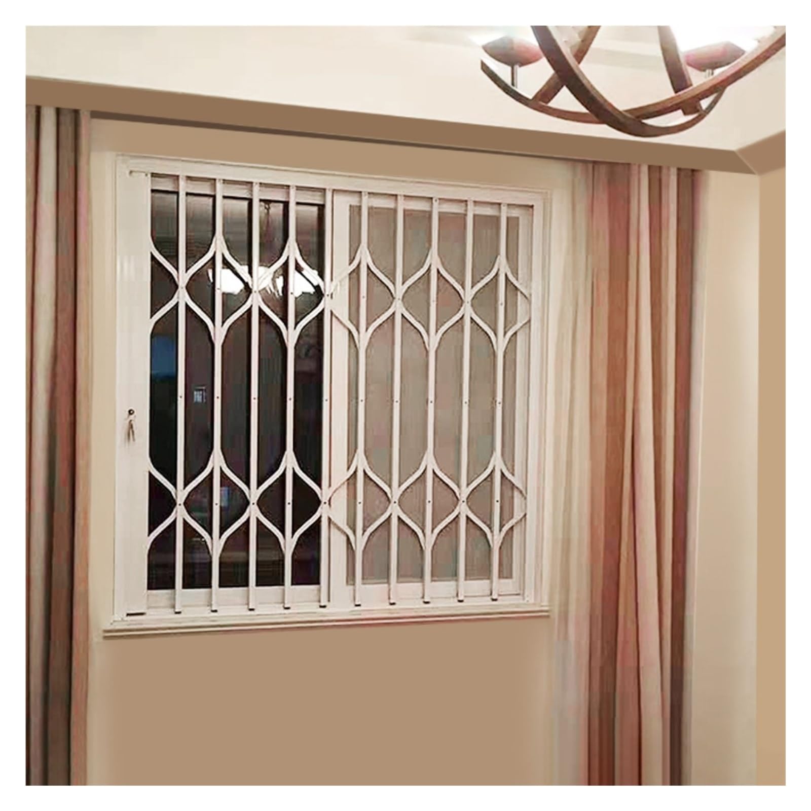 Sistema de seguridad para ventanas de seguridad para niños y mascotas, diseño retráctil y cerrable, fácil instalación, protección duradera para el hogar para niños y mascotas