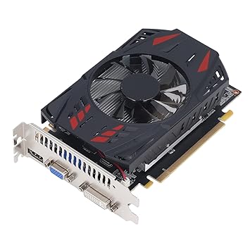 Zunate GTX550TI Gaming Graphics Card, 2GB GDDR5 128bit Single Fan Desktop Computer Video Graphics Cards, Supports 4K HDR DP HDMI DVI