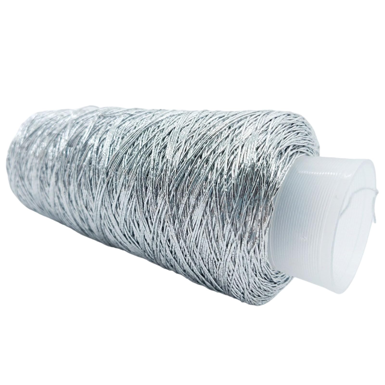 FCNBTTW 200g/Roll Metallic Crochet Thread, Sparkling Polyester Yarn for Knitting, Weaving, Making Bag, Keychain Charm