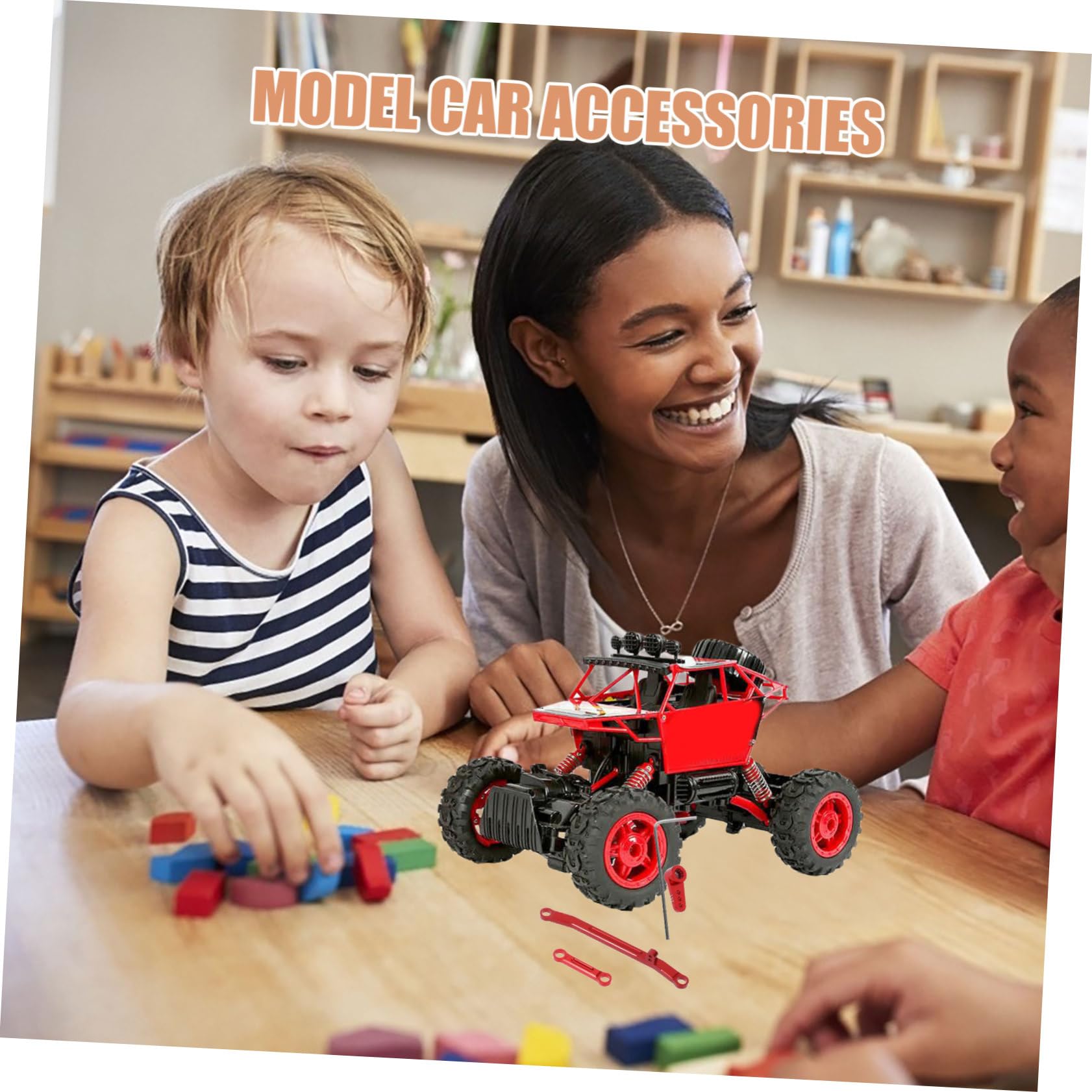 Totority Rc Car Toy Accessory Metal Steering Rod Replacement for Scx24 90081 Steering Link Rod Kit