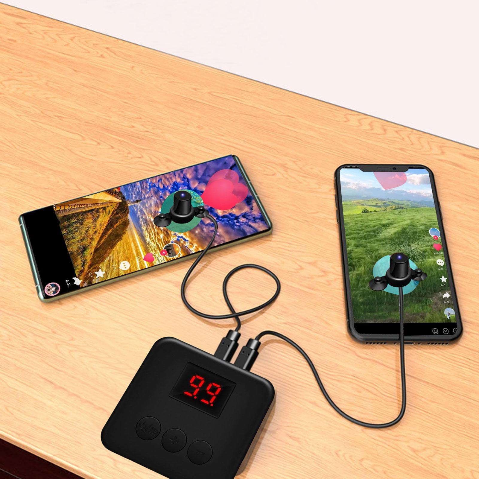 Clicker automatique pour téléphone | Outil de clic de doigt simulé avec ports USB,Clicker automatique connecté physiquement pour les jeux, diffusion en direct Homraa