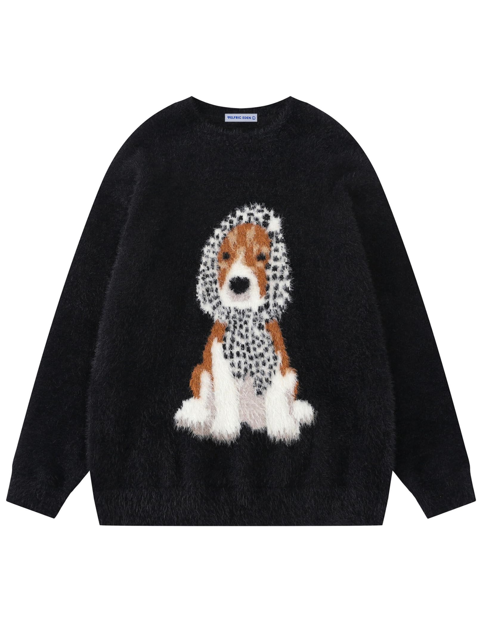 aelfric eden Graphic Sweater Cute Dog Sweaters Vintage Oversized Crewneck Knit Pullover Streetwear Y2k Tops-picture-13