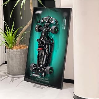 iLuane Display Wallboard for Lego Technic Mercedes-AMG Performance Race Car Building Set 42171, Adult Collectibles Wall Mount, Home or Office Décor, Gradient Color (No Car Included)