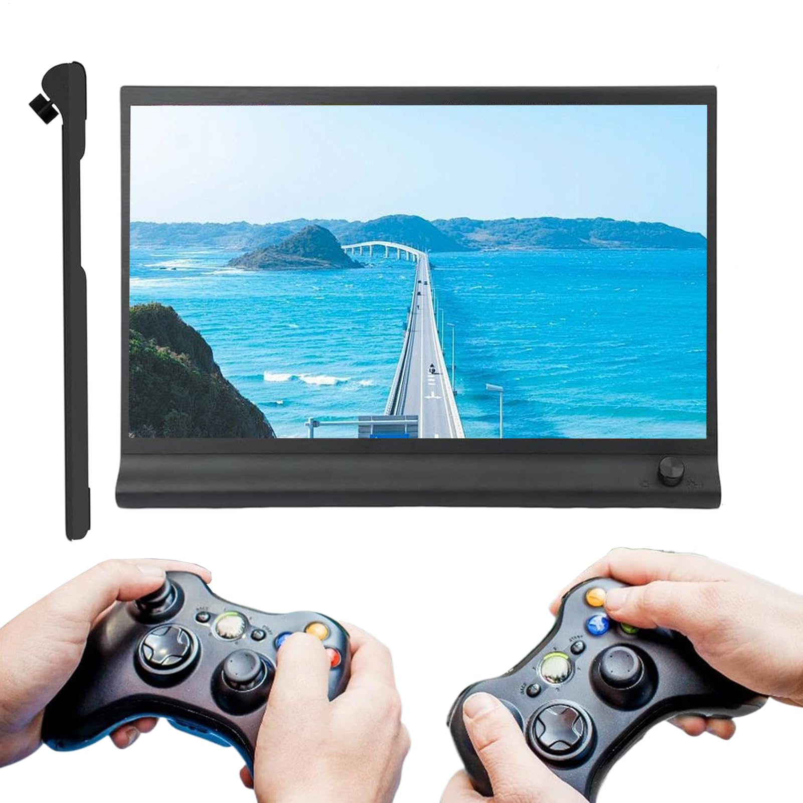 Extensore Schermo per Computer Portatile Dispositivo Di Display A Colori Fedeli 39,6 cm, Monitor Portatile Da Viaggio, per Computer PC Desktop Media Casa Interni