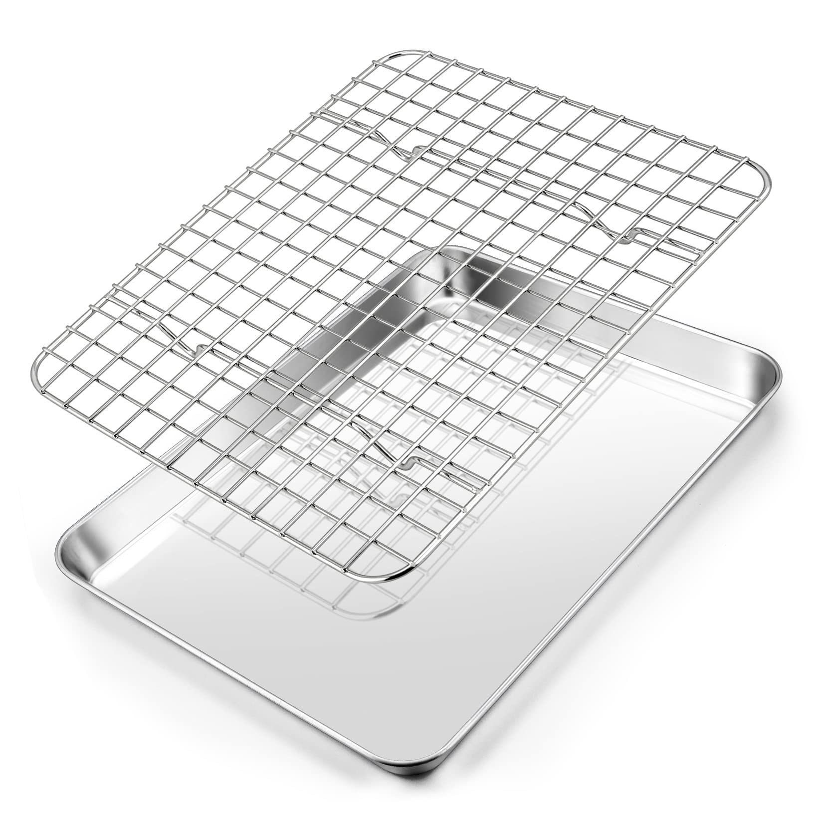 Plaque de cuisson avec grille Joyfair 26cm en acier inoxydable