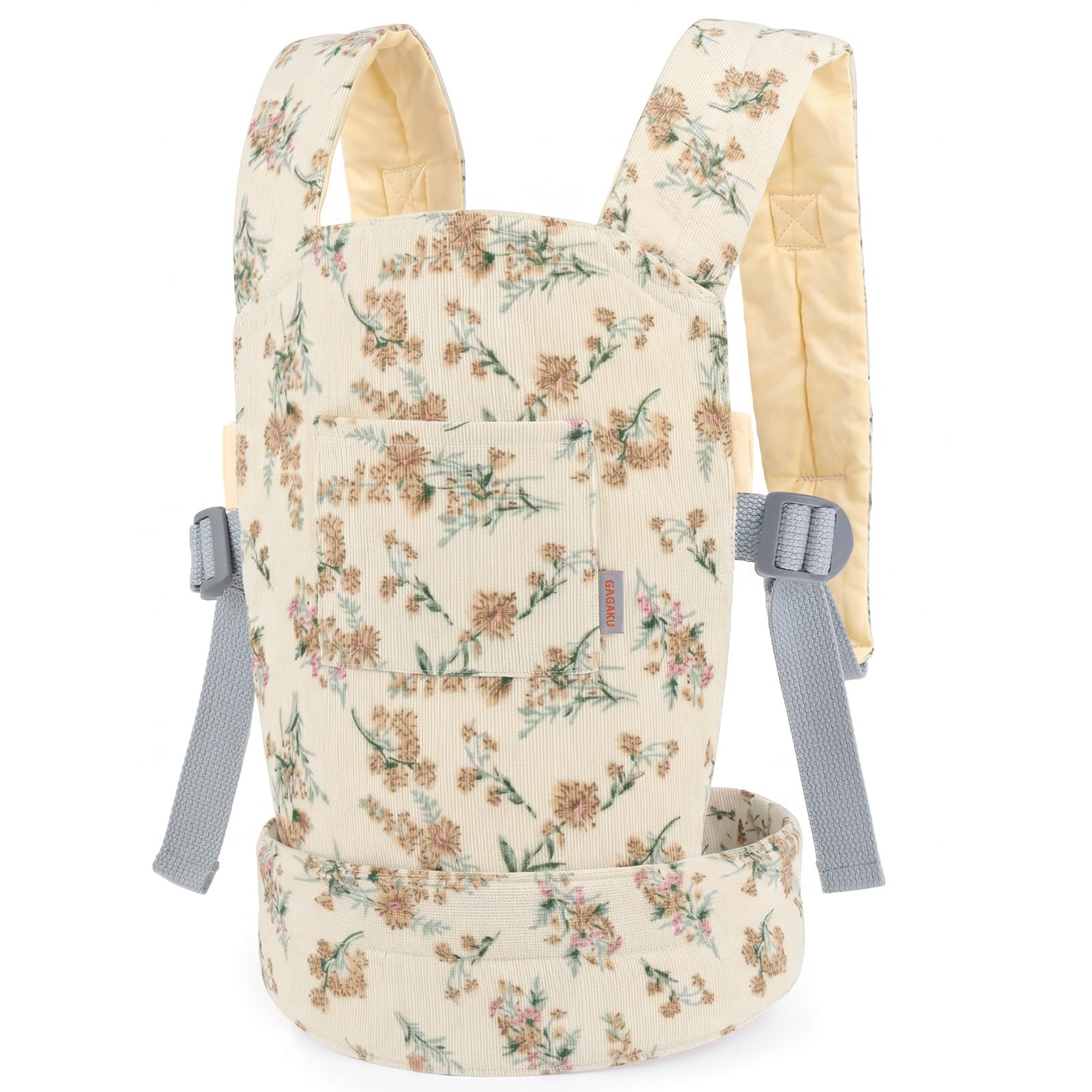 Corduroy Baby Doll Carrier with Adjustable Straps