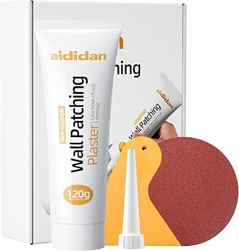 إصلاح Drywall Kit Hole Repair Patch Kits إصلاح Spackle لصق الجدار عامل إصلاح سريع حل سريع للجدار المنزلي ، إصلاح أبيض معجون الجص وإصلاح الخشب خدش