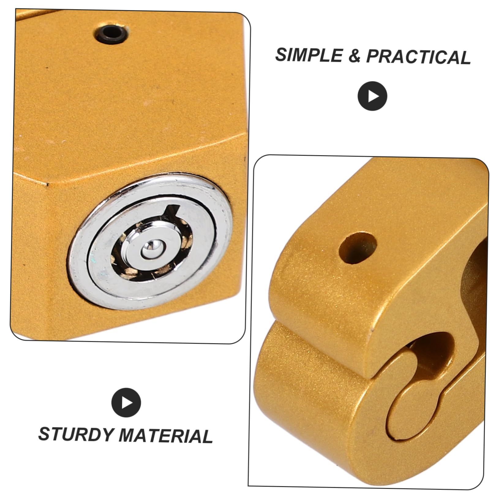 Gatuida 4pièces Verrou De Guidon De Serrure De Frein pour Et Scooter Installation Facile Sécurité Renforcée Compatible Plupart des Modèles Matériau Robuste Et